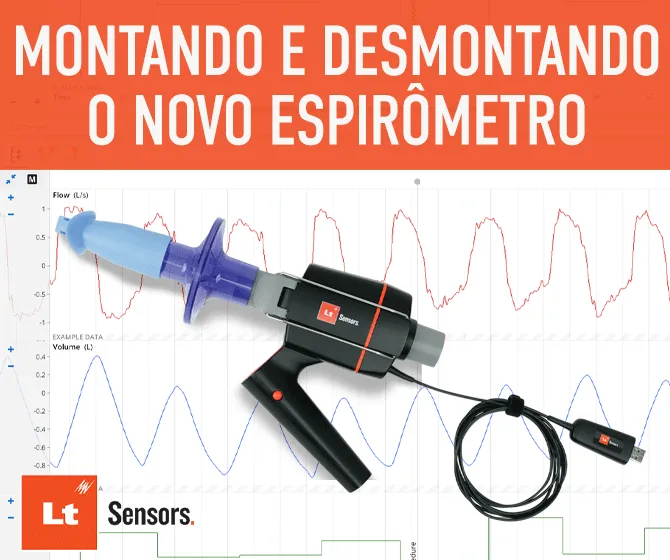 montando e desmontando espirometro