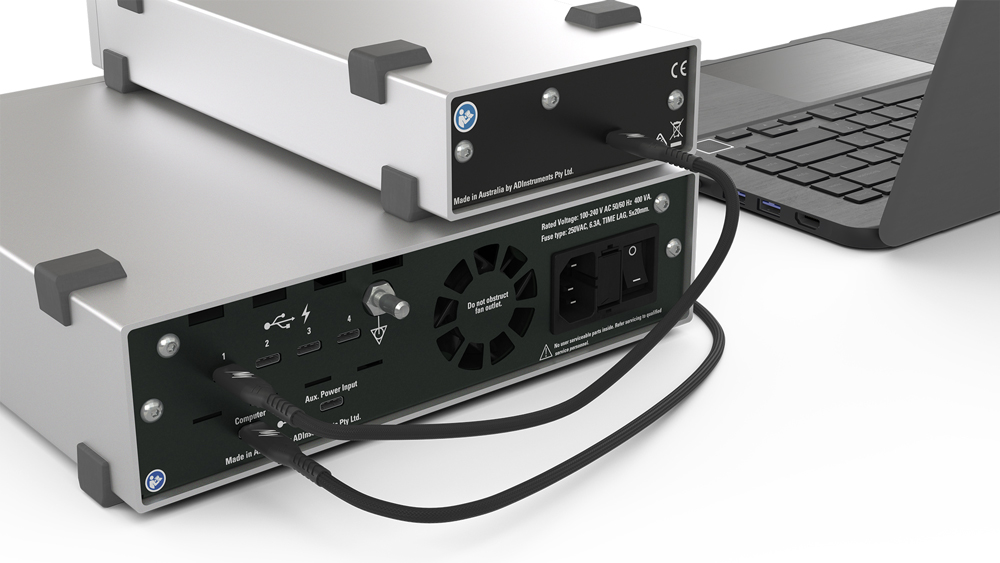 Instrument Interface configured with PowerLab C